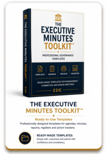 The Executive Minutes Toolkit cover