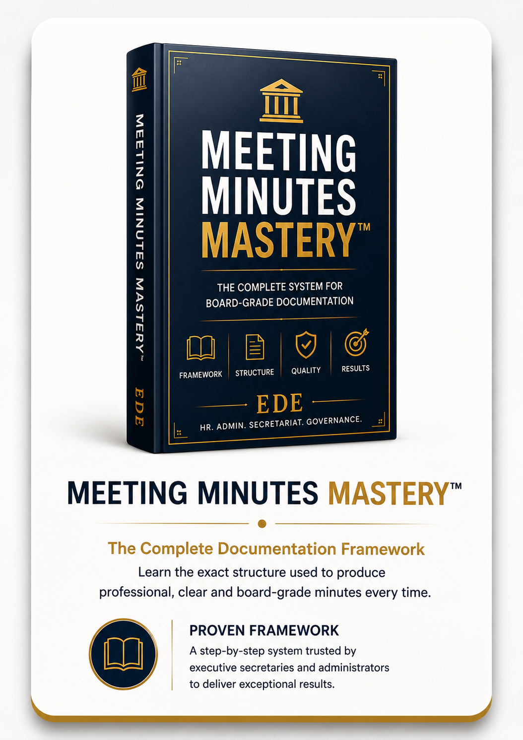 Meeting Minutes Mastery main guide cover