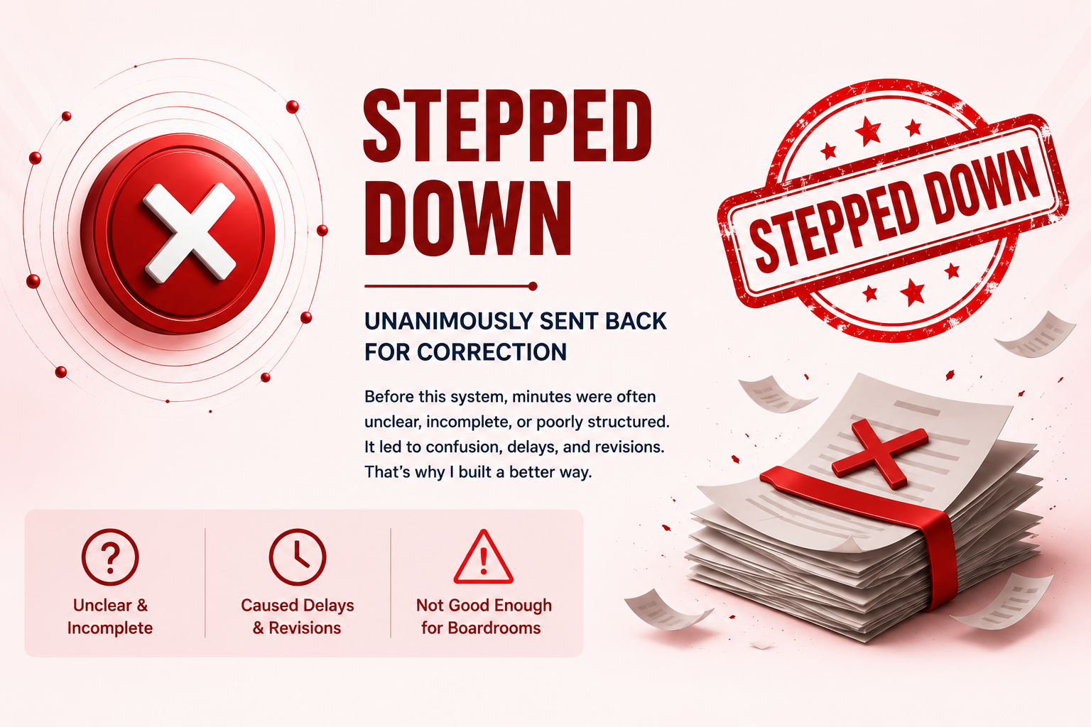 Stepped Down stamp